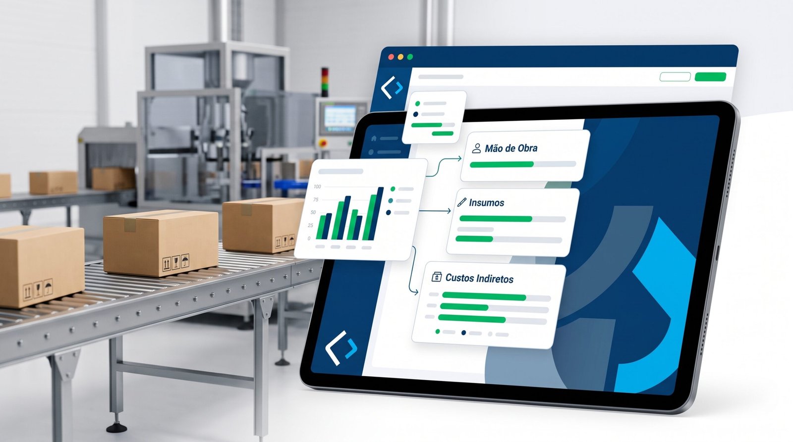 Custos na indústria: 3 vilões que distorcem o preço real do seu lote 1 Muitas fábricas precificam no escuro por não apurarem custos indiretos e variáveis com precisão. Veja como calcular o custo real de cada lote via ERP.